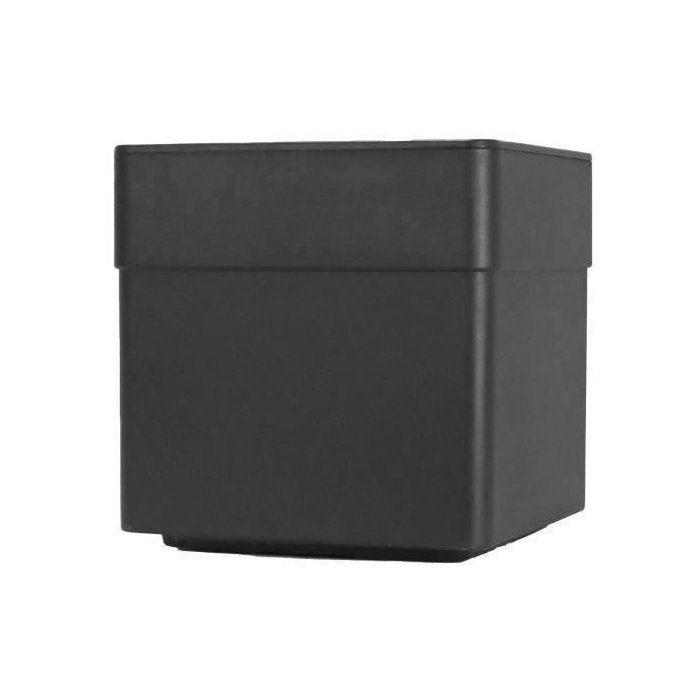 Bac a fleurs Carré 40 cm - EDA - CAREL - 26 L - Avec roulettes - Extérieur ou intérieur - 39 x 39 x H.39 cm - Gris Anthracite