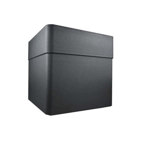 Bac a fleurs Carré 40 cm - EDA - CAREL - 26 L - Avec roulettes - Extérieur ou intérieur - 39 x 39 x H.39 cm - Gris Anthracite