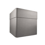 Bac a fleurs Carré 40 cm - EDA - CAREL - 26 L - Avec roulettes - Extérieur ou intérieur - 39 x 39 x H.39 cm - Taupe