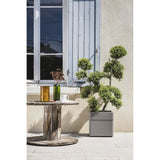 Bac a fleurs Carré 40 cm - EDA - CAREL - 26 L - Avec roulettes - Extérieur ou intérieur - 39 x 39 x H.39 cm - Taupe
