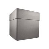 Bac a fleurs Carré 40 cm - EDA - CAREL - 26 L - Avec roulettes - Extérieur ou intérieur - 39 x 39 x H.39 cm - Taupe