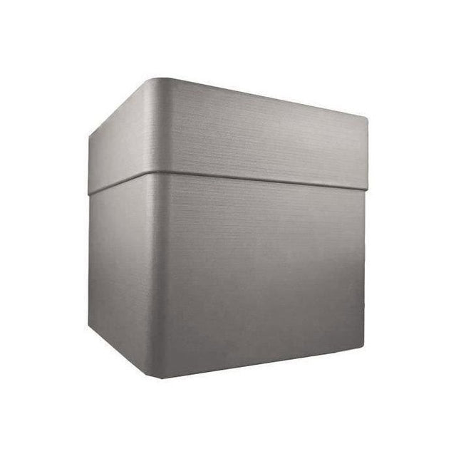 Bac a fleurs Carré 40 cm - EDA - CAREL - 26 L - Avec roulettes - Extérieur ou intérieur - 39 x 39 x H.39 cm - Taupe