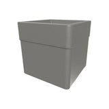 Bac a fleurs Carré 40 cm - EDA - CAREL - 26 L - Avec roulettes - Extérieur ou intérieur - 39 x 39 x H.39 cm - Taupe