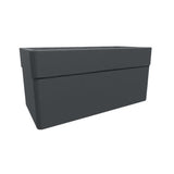 Jardiniere 80 cm - EDA - CAREL - 63 L - Avec roulettes - Extérieur ou intérieur - 78 x 39 x H.39 cm - Gris Anthracite