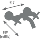 Mélangeur bain-douche - EDOUARD ROUSSEAU - NANKA - Noir