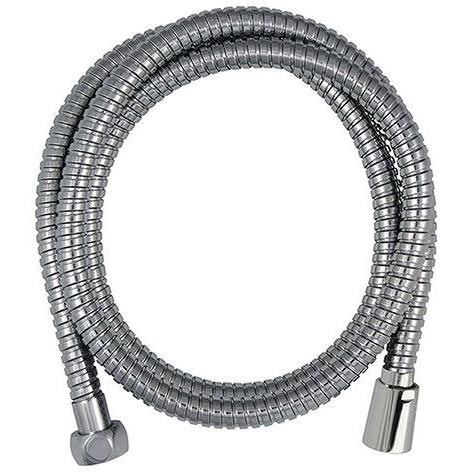 Flexible de douche - ROUSSEAU - Écrous métal anti-torsion - Réducteur de débit - Longueur 1m50 - Inox chromé double agrafage