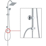 Inverseur et connecteur pour colonne de douche - Standard - EDOUARD ROUSSEAU - Chromé