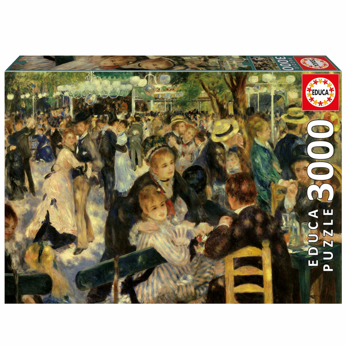 Puzzle - EDUCA - Danse Au Moulin De La Galette - 3000 pieces - 120 x 85 cm - a partir de 15 ans