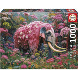 Puzzle - EDUCA - Éléphant Fleuri - 1000 pieces - 48x68 cm - Pour adultes - Animaux