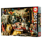 Puzzle - EDUCA - Le Manoir des Animaux - 1500 pieces - 85 x 60 cm - a partir de 15 ans