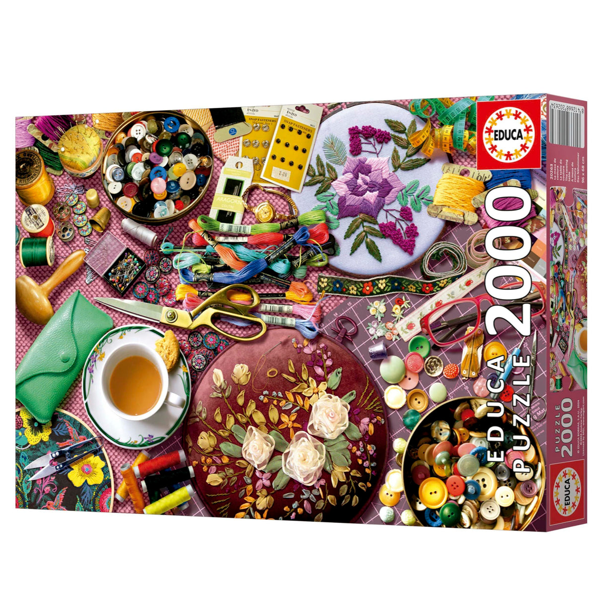 Puzzle - EDUCA - La Table de Couture - 2000 pieces - 96x68 cm - a partir de 15 ans