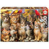 Puzzle - EDUCA - Chatons et Oiseaux - 500 pieces