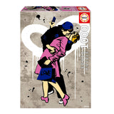 Puzzle - EDUCA - LE BAISER, TV BOY - 1000 pieces - 68 x 48 cm - Pour adultes a partir de 12 ans