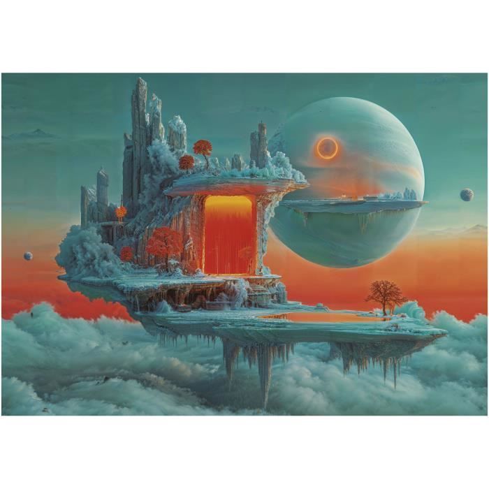 Puzzle - EDUCA - Planete de Feu et de Glace - 500 pieces - 68x48 cm - a partir de 10 ans
