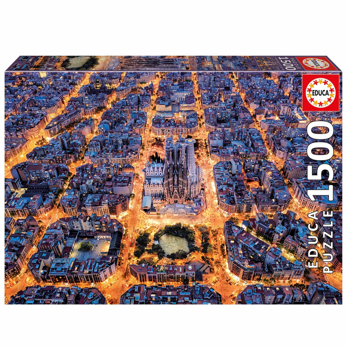 Puzzle - EDUCA - Barcelona - 1500 pieces - Theme Architecture - Dimensions 85x60 cm