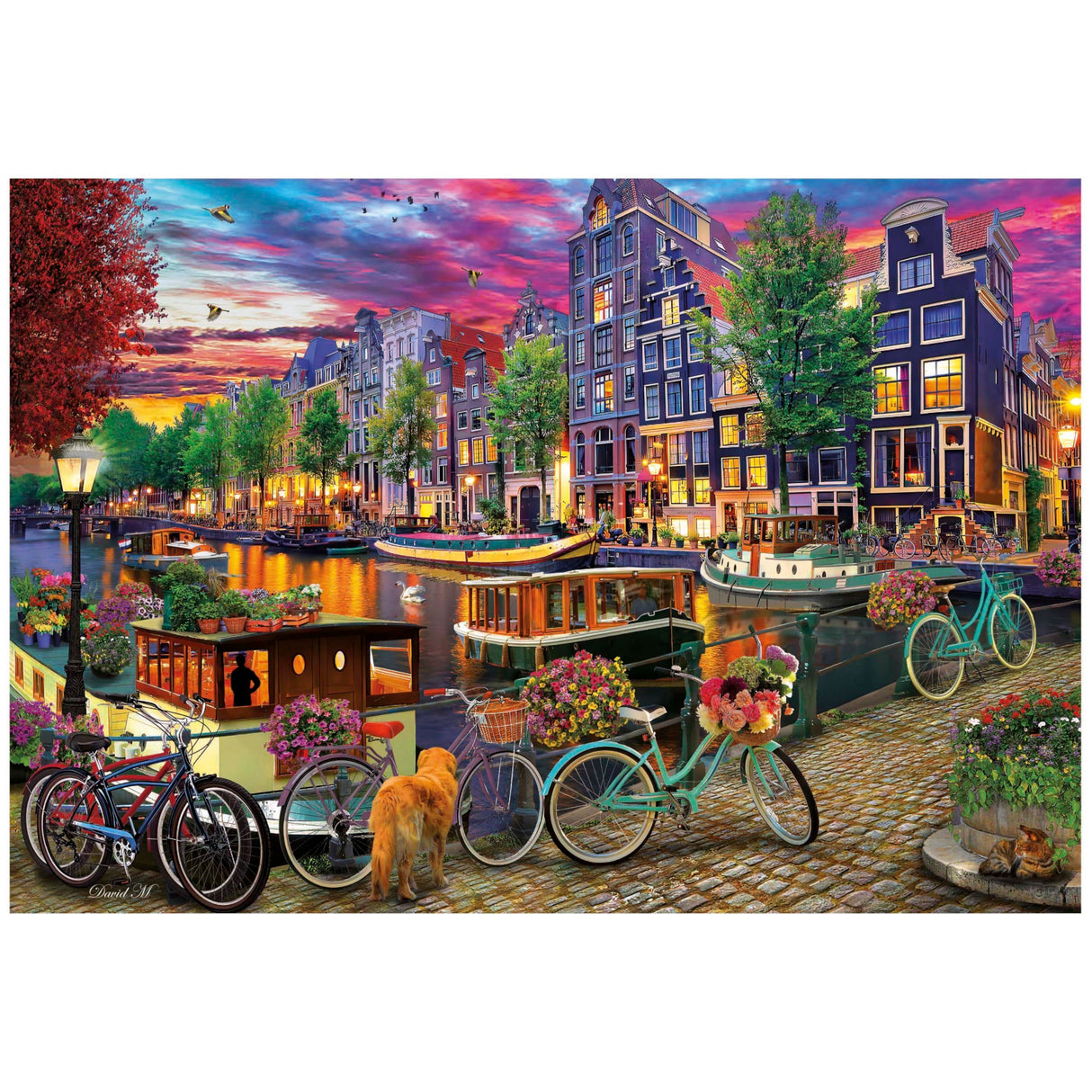 Puzzle - EDUCA - Vélos a Amsterdam - 6000 pieces - 156 x 107 cm - a partir de 15 ans