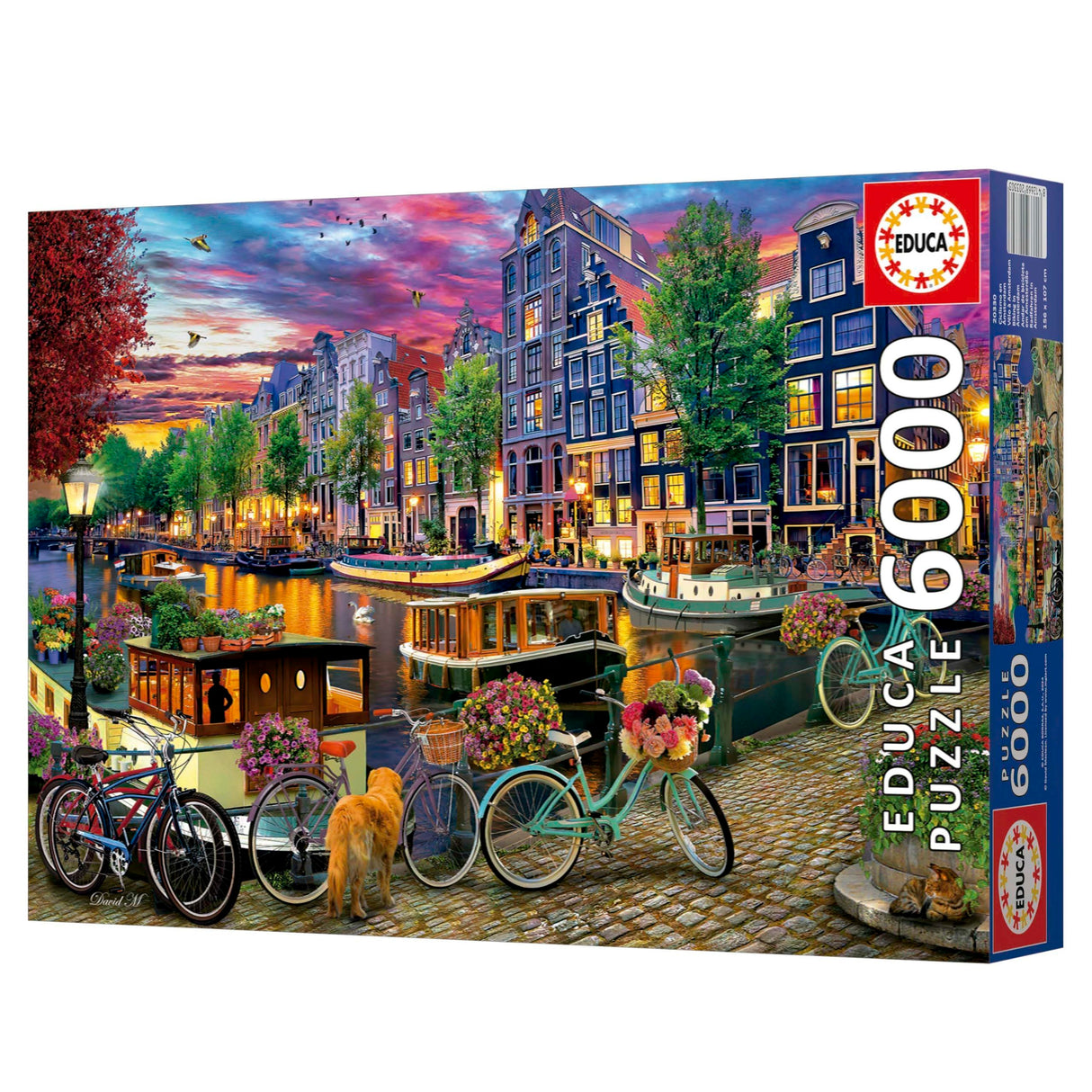 Puzzle - EDUCA - Vélos a Amsterdam - 6000 pieces - 156 x 107 cm - a partir de 15 ans