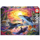 Puzzle - EDUCA - Orques et Loups - 4000 pieces - 136 x 96 cm - Pour adultes a partir de 15 ans