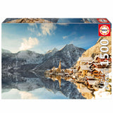 Puzzle - EDUCA - Hallstatt Hiver - 1500 pieces - Paysage - 85 x 60 cm - Adulte