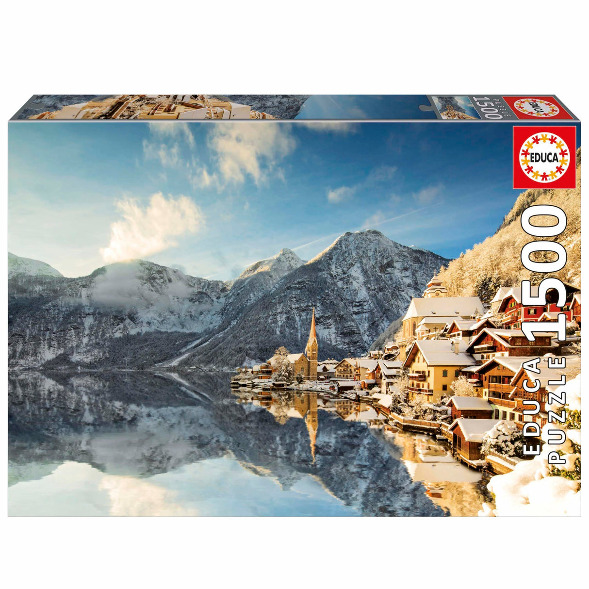 Puzzle - EDUCA - Hallstatt Hiver - 1500 pieces - Paysage - 85 x 60 cm - Adulte