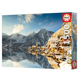 Puzzle - EDUCA - Hallstatt Hiver - 1500 pieces - Paysage - 85 x 60 cm - Adulte