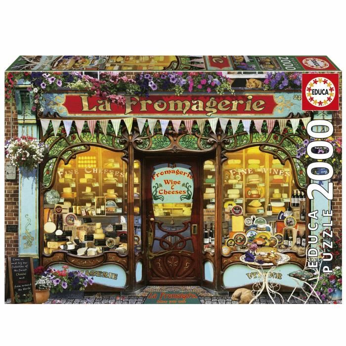 Puzzle - EDUCA - La boutique de fromages fins - 2000 pieces - 96x68 cm - a partir de 15 ans