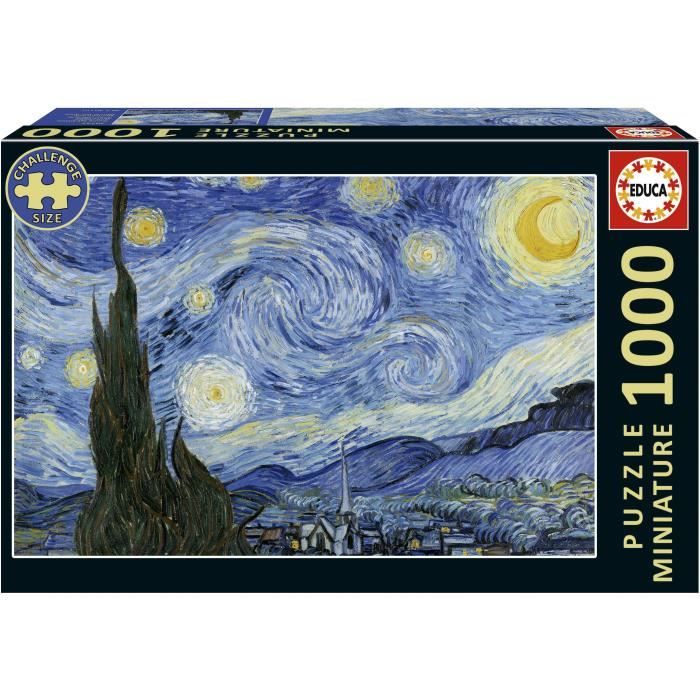 Puzzle - EDUCA - Nuit Étoilée Miniature - 1000 pieces - 62,5 x 30 cm - a partir de 12 ans