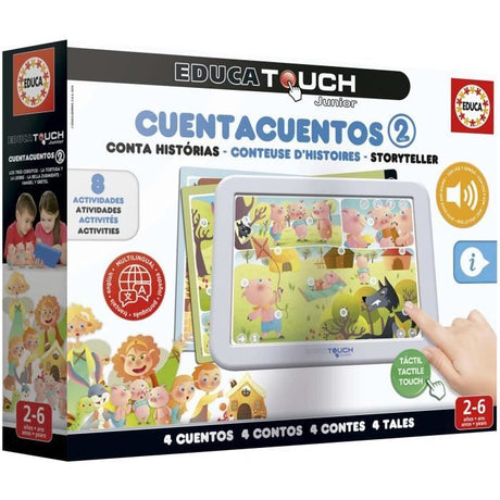 Jeu éducatif - EDUCA - Touch Junior - Conteuse d'Histoires 2 - 4 histoires - 8 activités éducatives