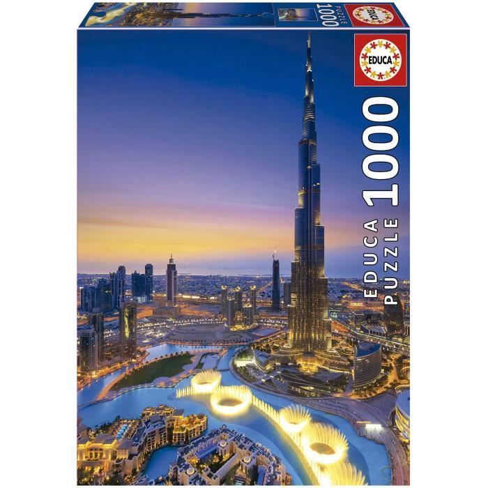 Puzzle Architecture et monument - EDUCA - BURJ KHALIFA, ÉMIRATS ARABES UNIS - 1000 pieces