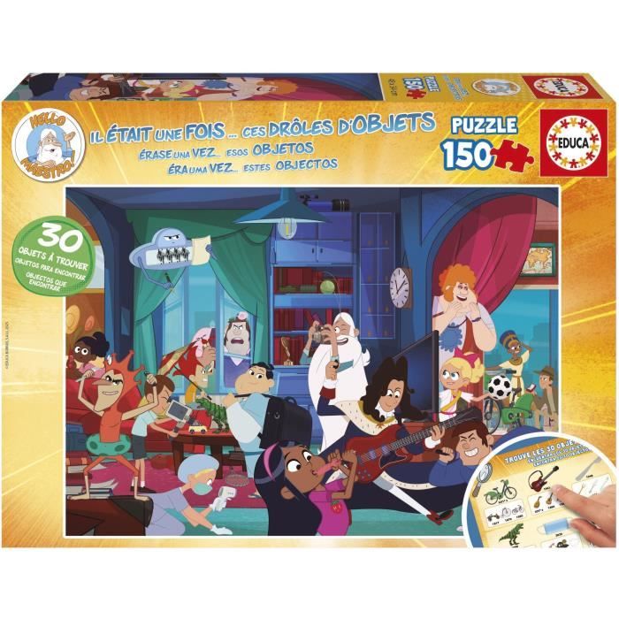 Puzzle - EDUCA - Il ťtait une fois... Ces drŰles dīobjets - 150 pieces