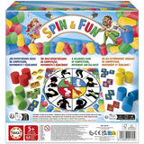 Spin & Fun - Jeu d'équilibre - EDUCA - Teste l'agilité et l'équilibre - 2 a 4 joueurs - Des 5 ans