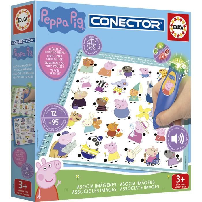 Conector Junior - Jeu éducatif électronique - EDUCA - Peppa Pig - Apprentissage interactif - Des 3 ans
