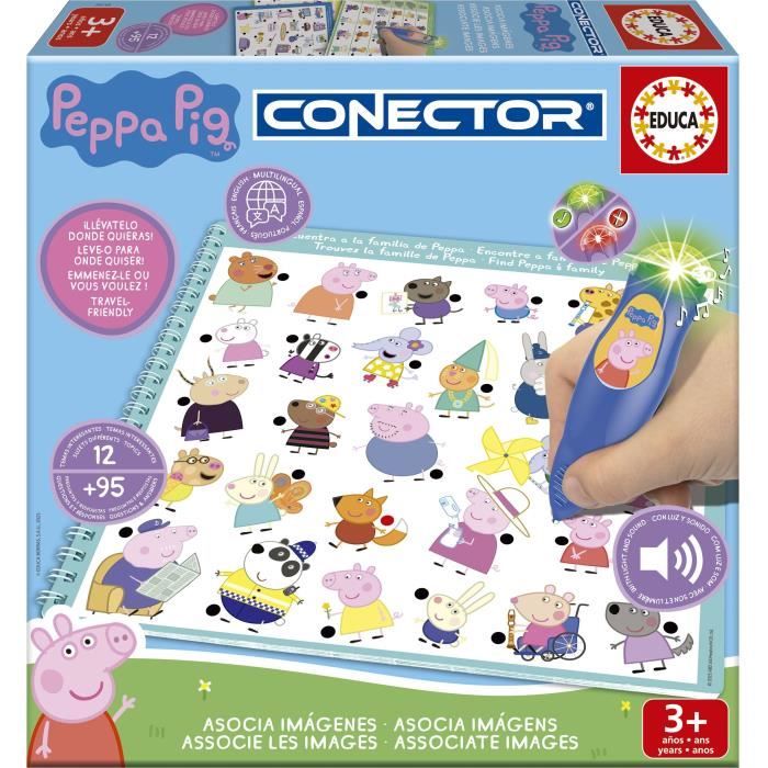 Conector Junior - Jeu éducatif électronique - EDUCA - Peppa Pig - Apprentissage interactif - Des 3 ans