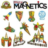 Magnetics Ecoferme - Jeu de construction - EDUCA - 28 pieces magnétiques, 2 animaux, 8 cartes - Des 3 ans
