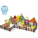Magnetics Parc Zoo - Jeu de construction - EDUCA - 50 pieces magnétiques, 4 animaux, 8 cartes - Des 3 ans