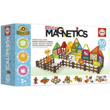 Magnetics Parc Zoo - Jeu de construction - EDUCA - 50 pieces magnétiques, 4 animaux, 8 cartes - Des 3 ans