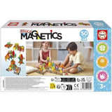 Magnetics Parc Zoo - Jeu de construction - EDUCA - 50 pieces magnétiques, 4 animaux, 8 cartes - Des 3 ans