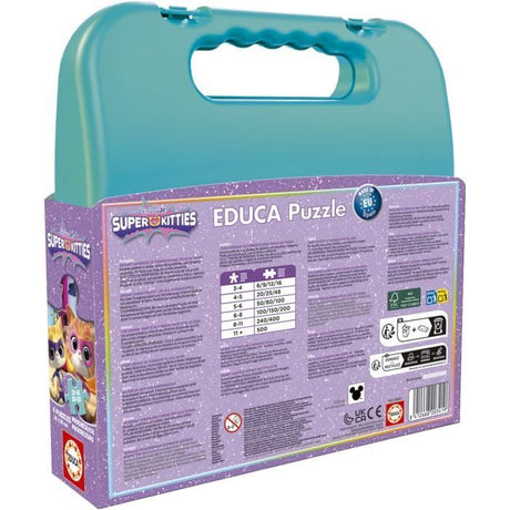 Malette puzzles progressifs - EDUCA - SuperKitties - 12+16+20+25 pieces