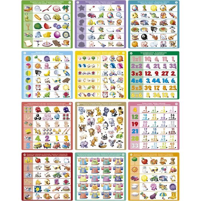 Conector Logic - Jeu éducatif - EDUCA - 90 questions, 12 themes, format livre - Des 3 ans