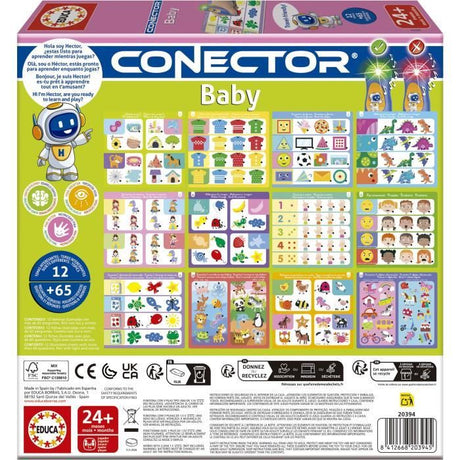 Conector Baby - Jeu éducatif - EDUCA - 65 questions, 12 themes, format livre - Des 2 ans