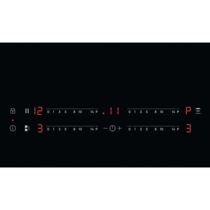 Plaque a induction - ELECTROLUX - 4 foyers - 71 x 52 cm - EIV734 - Noir