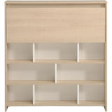 KEY - Meuble multifonctions - Module cuisine 2 portes 1 tiroir / Bar / Travail - 103,5 x 59 x 115 cm - Chene / Blanc - PARISOT