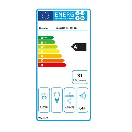 Plaque de cuisson aspirante a induction - ELECTROLUX - 4 foyers - 78 x 52 cm - KCC83443