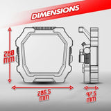 Projecteur Led - I-Watts - I-SPC50-4500SMD - 50 W - 4500 lumens