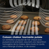 Four encastrable - Pyrolyse - Chaleur tournante pulsée - ELECTROLUX EOF6P46Z - Porte froide - 45 recettes pré-programmées