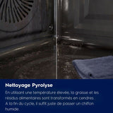 Four encastrable - Pyrolyse - Chaleur tournante pulsée - ELECTROLUX EOF6P46Z - Porte froide - 45 recettes pré-programmées