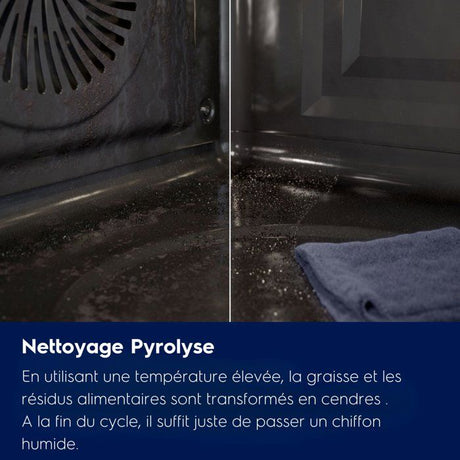Four encastrable - Pyrolyse - Chaleur tournante pulsée - ELECTROLUX EOF6P46Z - Porte froide - 45 recettes pré-programmées
