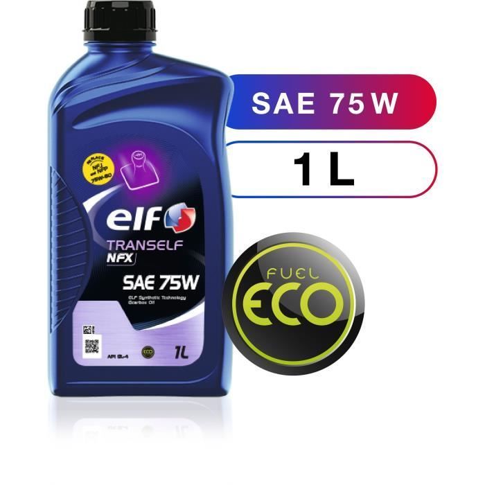 Huile de transmission - ELF - Tranself NFX SAE 75W - 1L