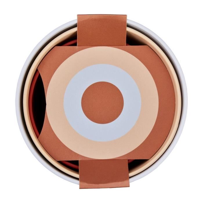 ELHO Pots de fleur Lex Pott - Set 14 cm - Bleu Rose Orange - L 14 x W 13.8 x H 12 cm - Intérieur - 100% recyclé