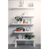 ELHO Pots de fleur Lex Pott - Set 14 cm - Blanc Vert Violet - L 14 x W 13.8 x H 12 cm - Intérieur - 100% recyclé